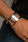 Organic Fusion - Brown Bracelet - Paparazzi Accessories Bracelet Bedazzle Me Pretty Mobile Fashion Boutique
