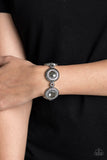 Original Opulence - Silver Bracelet - Paparazzi Accessories Bracelet Bedazzle Me Pretty Mobile Fashion Boutique