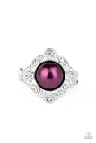 Ornamental Opulence - Purple Ring - Paparazzi Accessories Ring Bedazzle Me Pretty Mobile Fashion Boutique