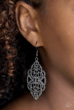 Ornately Ornate - Black Earrings - Paparazzi Accessories Earrings Bedazzle Me Pretty Mobile Fashion Boutique
