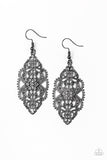 Ornately Ornate - Black Earrings - Paparazzi Accessories Earrings Bedazzle Me Pretty Mobile Fashion Boutique
