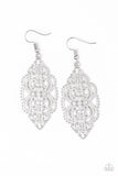Ornately Ornate - Silver Earrings - Paparazzi Accessories Earrings Bedazzle Me Pretty Mobile Fashion Boutique