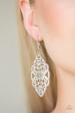 Ornately Ornate - Silver Earrings - Paparazzi Accessories Earrings Bedazzle Me Pretty Mobile Fashion Boutique