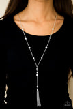 Out All Night - White Necklace - Paparazzi Accessories Necklace Bedazzle Me Pretty Mobile Fashion Boutique