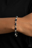 Out In Full FIERCE - Blue Bracelet - Paparazzi Accessories Bracelet Bedazzle Me Pretty Mobile Fashion Boutique