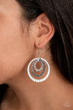 Out Of Control Shimmer - Silver Earrings - Paparazzi Accessories Earrings Bedazzle Me Pretty Mobile Fashion Boutique
