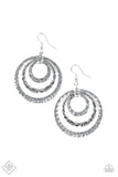 Out Of Control Shimmer - Silver Earrings - Paparazzi Accessories Earrings Bedazzle Me Pretty Mobile Fashion Boutique