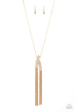 Out of the SWAY - Gold Necklace - Paparazzi Accessories Necklace Bedazzle Me Pretty Mobile Fashion Boutique