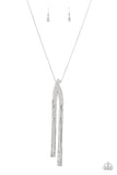 Out Of The SWAY - White Necklace - Paparazzi Accessories Necklace Bedazzle Me Pretty Mobile Fashion Boutique