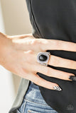 Out On The Range - Black Ring - Paparazzi Accessories Ring Bedazzle Me Pretty Mobile Fashion Boutique