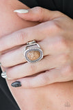 Out On The Range - Brown Ring - Paparazzi Accessories Ring Bedazzle Me Pretty Mobile Fashion Boutique