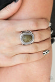 Out On The Range - Green Ring - Paparazzi Accessories Ring Bedazzle Me Pretty Mobile Fashion Boutique