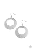 Outer Plains - Silver Earrings - Paparazzi Accessories Earrings Bedazzle Me Pretty Mobile Fashion Boutique