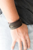 OUTLAW and Order - Brown Bracelet - Paparazzi Accessories Bracelet Bedazzle Me Pretty Mobile Fashion Boutique
