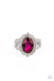 Oval Office Opulence - Pink Ring - Paparazzi Accessories Ring Bedazzle Me Pretty Mobile Fashion Boutique