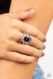 Oval Office Opulence - Purple Ring - Paparazzi Accessories Ring Bedazzle Me Pretty Mobile Fashion Boutique