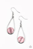 Over The Moon - Pink Earrings - Paparazzi Accessories Earrings Bedazzle Me Pretty Mobile Fashion Boutique