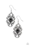 Over The POP - Black Earrings - Paparazzi Accessories Earrings Bedazzle Me Pretty Mobile Fashion Boutique