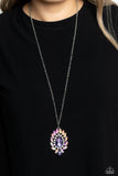Over the TEARDROP - Purple Necklace - Paparazzi Accessories Necklace Bedazzle Me Pretty Mobile Fashion Boutique