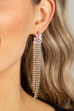 Overnight Sensation - Gold Post Earrings - Paparazzi Accessories Post Earrings Bedazzle Me Pretty Mobile Fashion Boutique