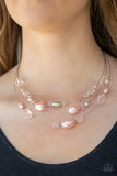 Pacific Pageantry - Pink Necklace - Paparazzi Accessories Necklace Bedazzle Me Pretty Mobile Fashion Boutique