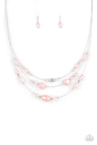 Pacific Pageantry - Pink Necklace - Paparazzi Accessories Necklace Bedazzle Me Pretty Mobile Fashion Boutique