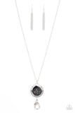 Pacific Periscope - Black Lanyard - Paparazzi Accessories Lanyard Bedazzle Me Pretty Mobile Fashion Boutique
