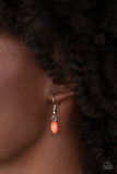 Pacific Picnic - Orange Necklace - Paparazzi Accessories Necklace Bedazzle Me Pretty Mobile Fashion Boutique
