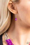 Pacific Picnic - Purple Necklace - Paparazzi Accessories Necklace Bedazzle Me Pretty Mobile Fashion Boutique