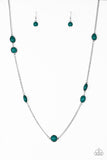 Pacific Piers - Green Necklace - Paparazzi Accessories Necklace Bedazzle Me Pretty Mobile Fashion Boutique