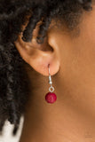 Pacific Piers - Red Necklace - Paparazzi Accessories Necklace Bedazzle Me Pretty Mobile Fashion Boutique