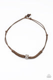 Pacific Pioneer - Brown Necklace - Paparazzi Accessories Necklace Bedazzle Me Pretty Mobile Fashion Boutique