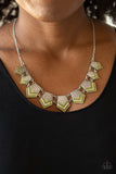 Pack Princess - Green Necklace - Paparazzi Accessories Necklace Bedazzle Me Pretty Mobile Fashion Boutique