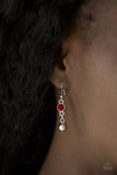 Pageant Queen - Red Necklace - Paparazzi Accessories Necklace Bedazzle Me Pretty Mobile Fashion Boutique