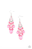 Paid Vacation - Pink Earrings - Paparazzi Accessories Earrings Bedazzle Me Pretty Mobile Fashion Boutique