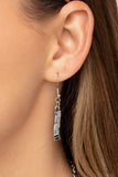 Paisley Pastime - Silver Necklace - Paparazzi Accessories Necklace Bedazzle Me Pretty Mobile Fashion Boutique
