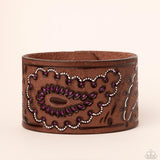 Paisley Pioneer - Purple Bracelet - Paparazzi Accessories Bracelet Bedazzle Me Pretty Mobile Fashion Boutique