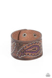 Paisley Pioneer - Purple Bracelet - Paparazzi Accessories Bracelet Bedazzle Me Pretty Mobile Fashion Boutique