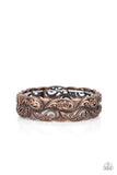 Paisley Portico - Copper Bracelet - Paparazzi Accessories Bracelet Bedazzle Me Pretty Mobile Fashion Boutique
