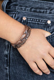 Paisley Portico - Copper Bracelet - Paparazzi Accessories Bracelet Bedazzle Me Pretty Mobile Fashion Boutique