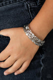 Paisley Portico - Silver Bracelet - Paparazzi Accessories Bracelet Bedazzle Me Pretty Mobile Fashion Boutique
