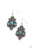 Palace Perfection - Blue Earrings - Paparazzi Accessories Earrings Bedazzle Me Pretty Mobile Fashion Boutique