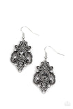 Palace Perfection - Silver Earrings - Paparazzi Accessories Earrings Bedazzle Me Pretty Mobile Fashion Boutique