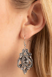 Palace Perfection - Silver Earrings - Paparazzi Accessories Earrings Bedazzle Me Pretty Mobile Fashion Boutique