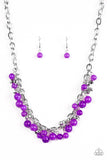 Palm Beach Boutique - Purple Necklace - Paparazzi Accessories Necklace Bedazzle Me Pretty Mobile Fashion Boutique
