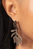 Palm Picnic - Gold Post Earrings - Paparazzi Accessories Post Earrings Bedazzle Me Pretty Mobile Fashion Boutique