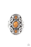 PALMS Up - Brown Ring - Paparazzi Accessories Ring Bedazzle Me Pretty Mobile Fashion Boutique