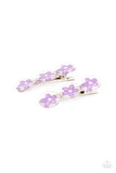 Pamper Me in Posies - Purple Hair Clip - Paparazzi Accessories Hair Clip Bedazzle Me Pretty Mobile Fashion Boutique
