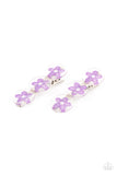 Pamper Me in Posies - Purple Hair Clip - Paparazzi Accessories Hair Clip Bedazzle Me Pretty Mobile Fashion Boutique