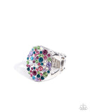 Pampered Pattern - Multi Ring - Paparazzi Accessories Ring Bedazzle Me Pretty Mobile Fashion Boutique